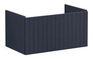 VitrA Root Groove 80cm 1 Drawer Washbasin Unit - Matt Dark Blue